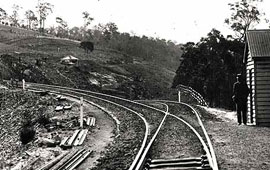 Bottom Points Lapstone (little Zig Zag) Rail Road c1870. Digital ID 17420_a014_a014000721
